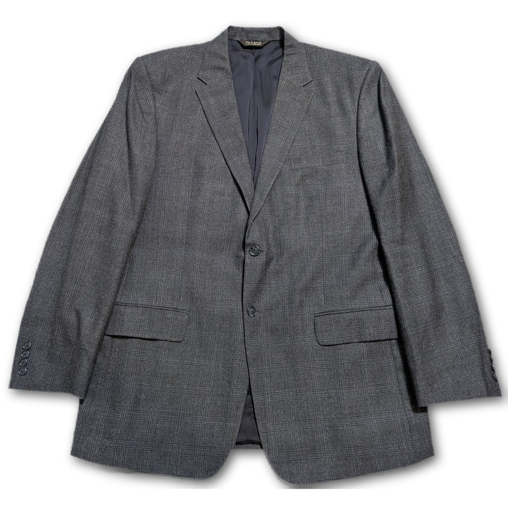 Jos. A. Bank Traveler's Collection Mens Blazer Navy Blue 46L Traveler Silk Blend